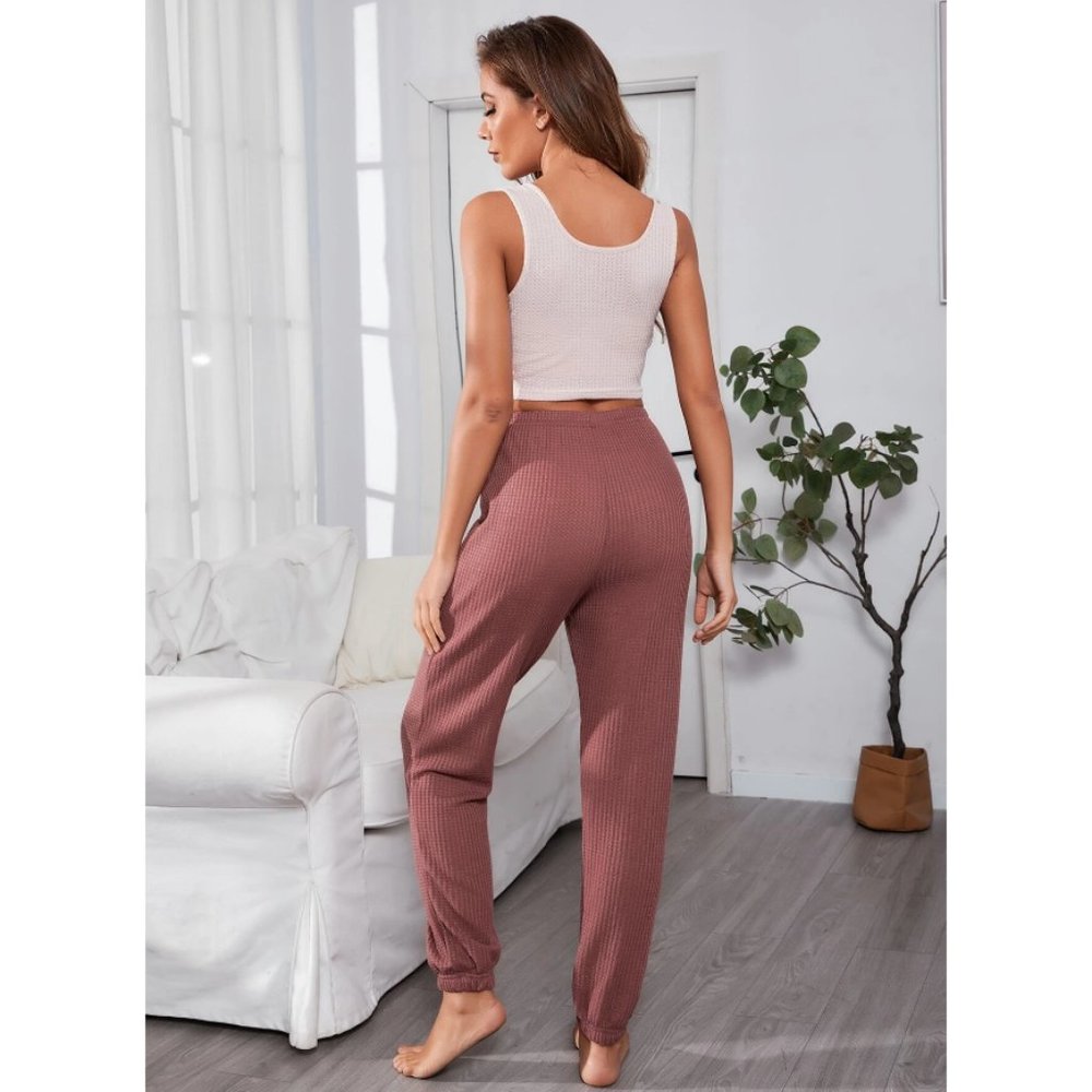 Waffle Knit Lounge Set - Picture 6 of 10